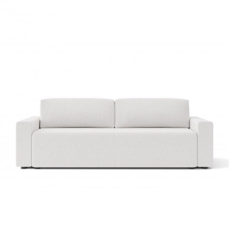 Canapé droit MAX convertible tissu bouclette blanc 3 places|Canape|Baita Home