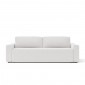 Canapé droit MAX convertible tissu bouclette blanc 3 places|Canape|Baita Home