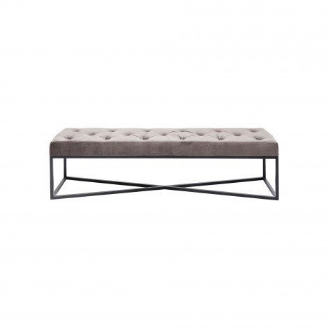 Banc Crossover 150x40cm gris et noir Kare Design|Banquettes / Bancs / Poufs|Kare