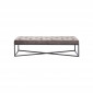 Banc Crossover 150x40cm gris et noir Kare Design|Banquettes / Bancs / Poufs|Kare