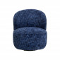 Fauteuil pivotant Ellie bleu foncé Kare Design|Fauteuil / Chauffeuse|Kare