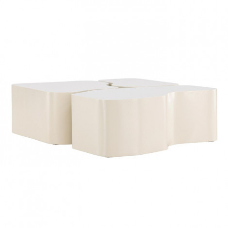 Lot de 3 Tables Basses "Nordland" 92cm Beige|Table Basse|Paris Prix