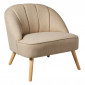 Fauteuil Design "Naova" 78cm Beige|Fauteuil / Chauffeuse|Paris Prix