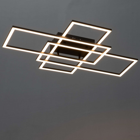 Plafonnier ou applique LED dimmable futuriste triple rectangle - Eli|Plafonnier|Kosilum