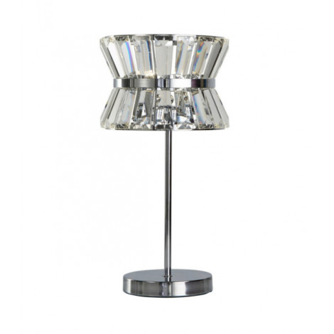 Lampe de table Uptown Acier doux,cristal Chrome, clair|Lampes à poser|Luminaire Center