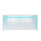 Buffet à LED SUZANE laqué blanc brillant 170cm|Buffet|Baita Home