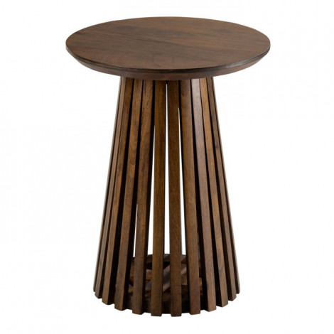 Table d'Appoint Design en Bois "Vincent" 40cm Marron|Table Basse|Paris Prix