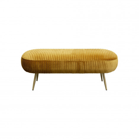 Banc Suri velours ocre Kare Design|Banquettes / Bancs / Poufs|Kare