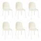 Lot de 6 Chaises Design "Asan" 79cm Crème|Chaise|Paris Prix