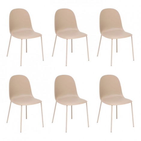 Lot de 6 Chaises Design "Asan" 79cm Café|Chaise|Paris Prix