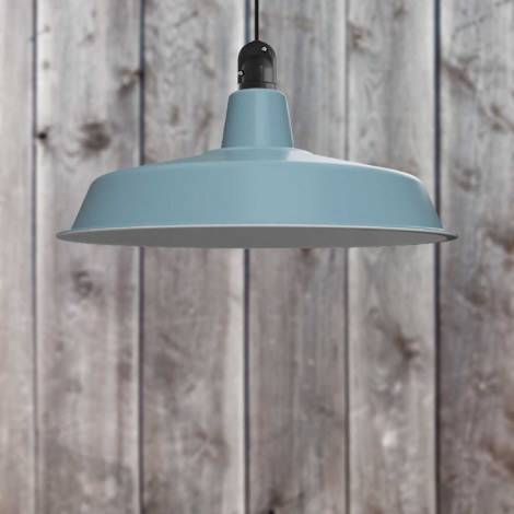 Suspension extérieure bleu pastel diamètre 55cm|Suspensions|Lampe Avenue