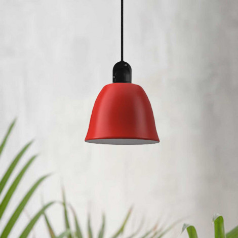 Suspension extérieure cloche rouge|Suspensions|Lampe Avenue