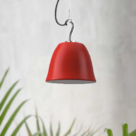 Suspension extérieure crochet cloche rouge - Made in France|Suspensions|Lampe Avenue