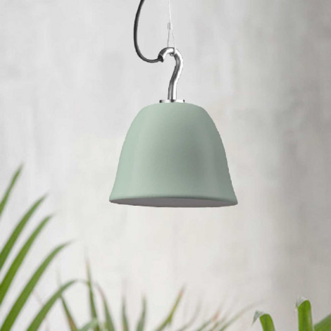 Suspension extérieure crochet cloche vert eau - Made in France|Suspensions|Lampe Avenue