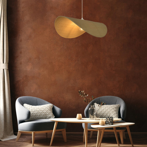 Suspension vague en raphia|Suspensions|Lampe Avenue