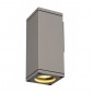 THEO WALL OUT applique carrée gris argent GU10 max 35W|Appliques murales|Lampe Avenue