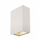 QUAD 2 XL applique carrée blanche LED 2x32W 3000K up-down IP44|Appliques murales|Lampe Avenue