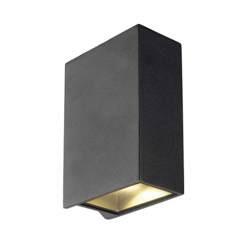 QUAD 2 XL applique carrée anthracite LED 2x32W 3000K up-down IP44|Appliques murales|Lampe Avenue