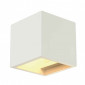 PLASTRA CUBE applique carré plâtre blanc G9 max 42W|Appliques murales|Lampe Avenue