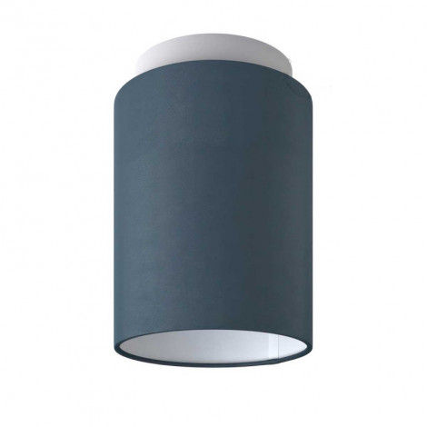 Petit plafonnier cylindrique en tissu bleu|Plafonnier|Lampe Avenue