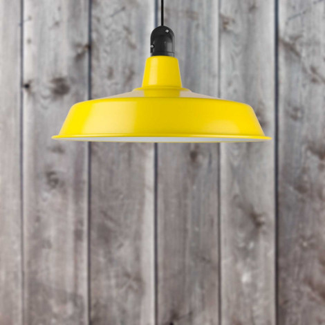 Suspension extérieure jaune 45cm - made in France|Exterieur|Lampe Avenue