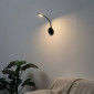 Liseuse LED orientable noire - Norma|Appliques murales|Kosilum