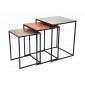 Tables d'appoint loft Square Vintage set de 3 Kare Design|Chevet|Kare