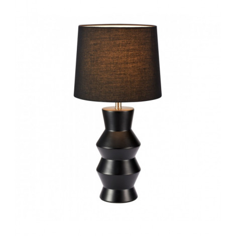 Lampe de table Sienna Céramique Noir 1 ampoule 46cm|Lampes à poser|Luminaire Center