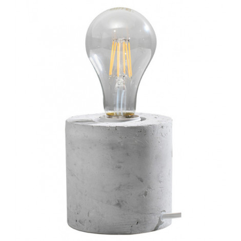 Lampe de table Salgado Béton Gris 1 ampoule 10cm|Lampes à poser|Luminaire Center