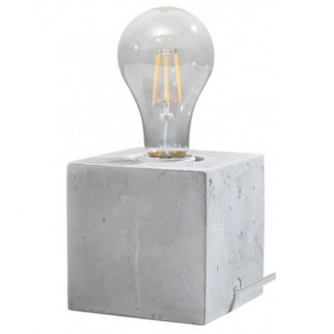 Lampe de table Ariz Béton Gris 1 ampoule 10cm|Lampes à poser|Luminaire Center