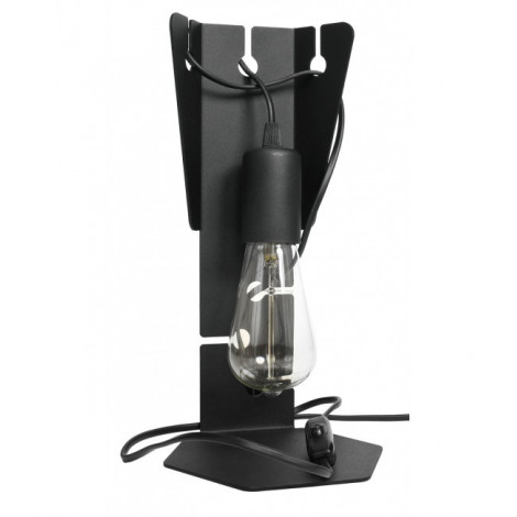 Lampe de table Arby Acier Noir 1 ampoule 31cm|Lampes à poser|Luminaire Center