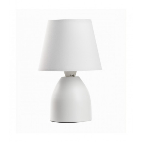 Lampe de table NANO Métal,Tissu Blanc|Lampes à poser|Luminaire Center