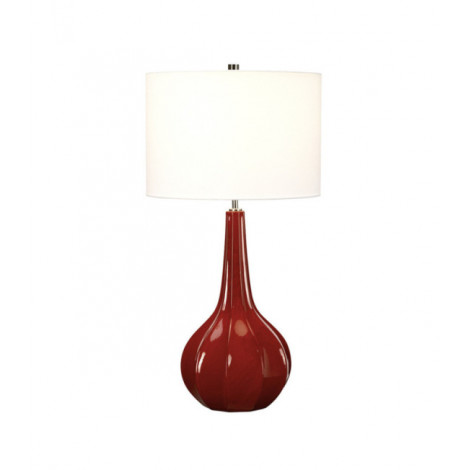 Lampe de table Upton Céramique Rouge|Lampes à poser|Luminaire Center