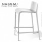 Tabouret de cusine design NASSAU, pour cuisine, îlot central, structure plastique monobloc couleur, pour intérieur et extérieur.|Tabouret|100chaises