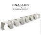 Banc design DNA-ADN pour salle d'attente, assise 7 places aux formes hélicoïdales en tôle d'acier peint, pour extérieur.|Banquettes / Bancs / Poufs|100chaises