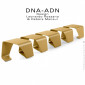 Banc design DNA-ADN pour salle d'attente, assise 5 places aux formes hélicoïdales en tôle d'acier peint, pour extérieur.|Banquettes / Bancs / Poufs|100chaises