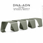 Banc design DNA-ADN pour salle d'attente, assise 4 places aux formes hélicoïdales en tôle d'acier peint, pour extérieur.|Banquettes / Bancs / Poufs|100chaises