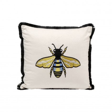 Coussin blanc abeille Kare Design|Coussins|Kare