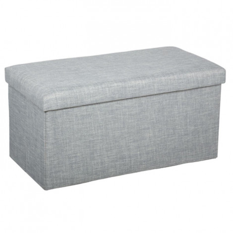 Banquette Coffre Pliante "Tomaz" 76cm Gris Clair|Banquettes / Bancs / Poufs|Paris Prix