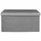 Banc & Coffre de Rangement "Giulia" 77cm Gris|Banquettes / Bancs / Poufs|Paris Prix