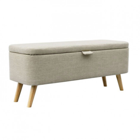 Banquette & Coffre en Tissu "Olean" 111cm Beige|Banquettes / Bancs / Poufs|Paris Prix