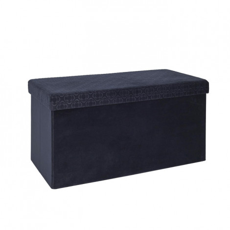 Banc Pliable & Coffre "Rétro" 76cm Bleu Nuit|Banquettes / Bancs / Poufs|Paris Prix