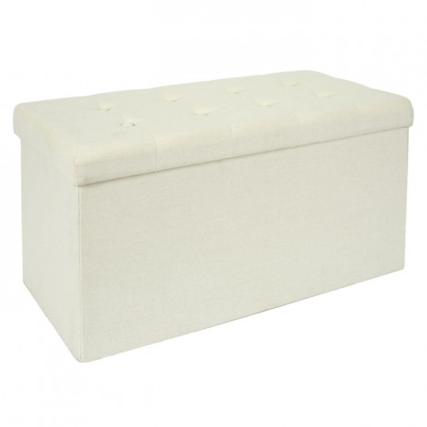 Banc Pliable & Coffre "Eleonor" 76cm Beige|Banquettes / Bancs / Poufs|Paris Prix