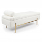 Banquette & Coffre Bouclette "Loyd" 140cm Blanc|Banquettes / Bancs / Poufs|Paris Prix