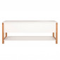 Banc de Rangement Design "Northgate" 120cm Chêne & Blanc|Banquettes / Bancs / Poufs|Paris Prix