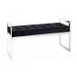 Banc Design en Velours "Noja" 100cm Noir|Banquettes / Bancs / Poufs|Paris Prix