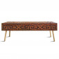 Banc 2 Tiroirs Design "Jodipa" 140cm Cuivre|Banquettes / Bancs / Poufs|Paris Prix