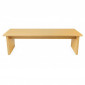 Banc Design en Bois "Stripe" 150cm Naturel|Banquettes / Bancs / Poufs|Paris Prix