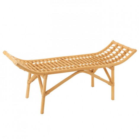 Banc Design "Ana Rotin" 120cm Naturel|Banquettes / Bancs / Poufs|Paris Prix