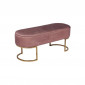 Banc Design en Velours "Athea" 105cm Rose & Or|Banquettes / Bancs / Poufs|Paris Prix